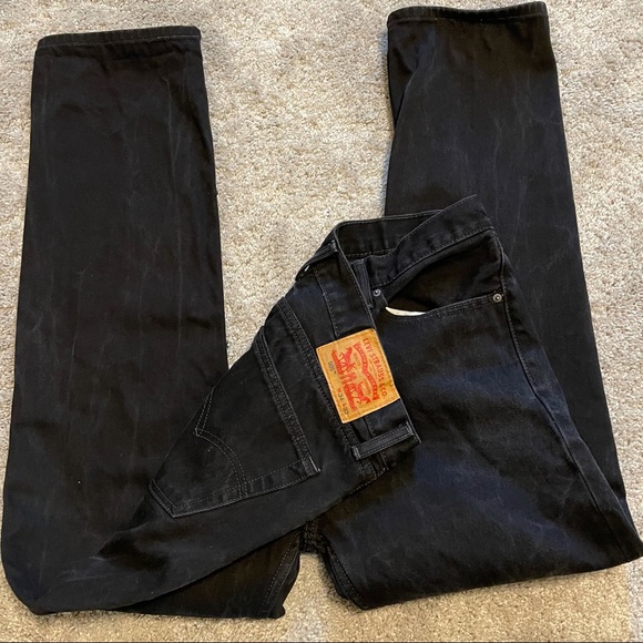 Levi's Men's 505 Black Jeans | 34x32 - Picture 3 of 5